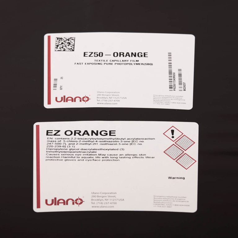 Ez-50 Orange Film for Imprinted Sportswear